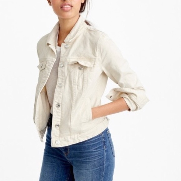 J. Crew Jackets & Blazers - J Crew size XS cream denim jacket